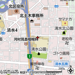 名古屋市立清水小学校周辺の地図
