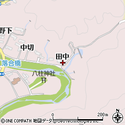 愛知県豊田市御作町（田中）周辺の地図