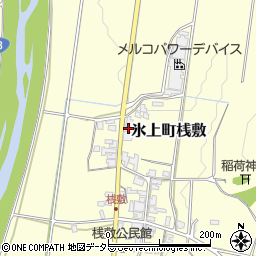 兵庫県丹波市氷上町桟敷225周辺の地図