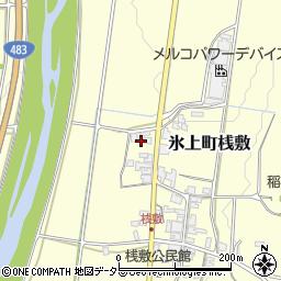 兵庫県丹波市氷上町桟敷190周辺の地図