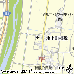 兵庫県丹波市氷上町桟敷188周辺の地図