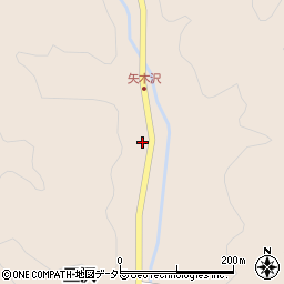 愛知県北設楽郡豊根村三沢矢木沢2周辺の地図