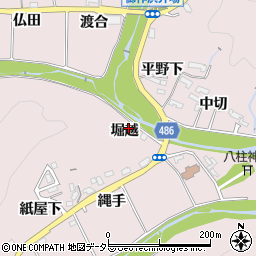 愛知県豊田市御作町堀越周辺の地図