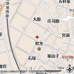 愛知県愛西市町方町大原86周辺の地図