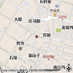 愛知県愛西市町方町大原60周辺の地図