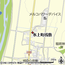 兵庫県丹波市氷上町桟敷222周辺の地図