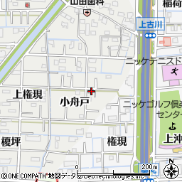 愛知県あま市新居屋小舟戸周辺の地図