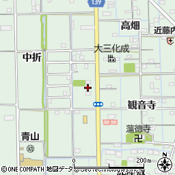 愛知県あま市七宝町沖之島中折148周辺の地図