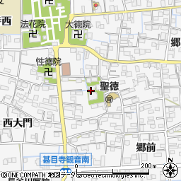 愛知県あま市甚目寺東大門周辺の地図