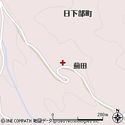 愛知県豊田市日下部町薊田周辺の地図