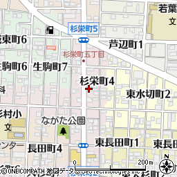 愛知県名古屋市北区杉栄町4丁目周辺の地図