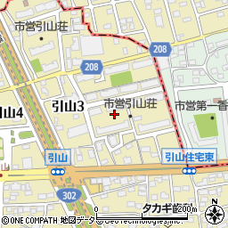 愛知県名古屋市名東区引山3丁目周辺の地図