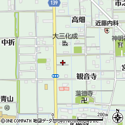 愛知県あま市七宝町沖之島観音寺周辺の地図