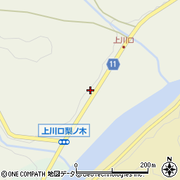 愛知県豊田市上川口町（中田）周辺の地図