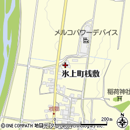 兵庫県丹波市氷上町桟敷221周辺の地図