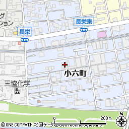 愛知県名古屋市守山区小六町周辺の地図