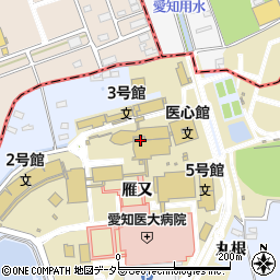 愛知医科大学周辺の地図