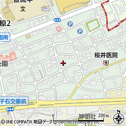 愛知県名古屋市名東区猪子石原3丁目1106周辺の地図