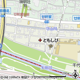 愛知県名古屋市守山区更屋敷周辺の地図