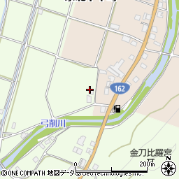 京都府京都市右京区京北下弓削町（欠口）周辺の地図