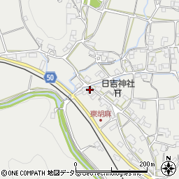 京都府南丹市日吉町胡麻和田周辺の地図