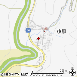 滋賀県犬上郡多賀町小原周辺の地図
