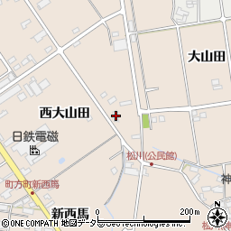 愛知県愛西市町方町西大山田20周辺の地図