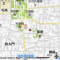 愛知県あま市甚目寺東大門12周辺の地図