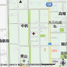 愛知県あま市七宝町沖之島中折97周辺の地図