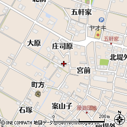 愛知県愛西市町方町大原46周辺の地図
