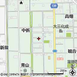 愛知県あま市七宝町沖之島中折95周辺の地図