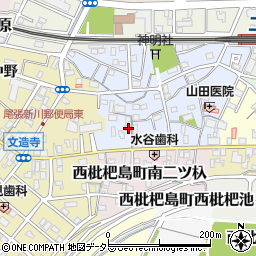 愛知県清須市西枇杷島町北二ツ杁100周辺の地図