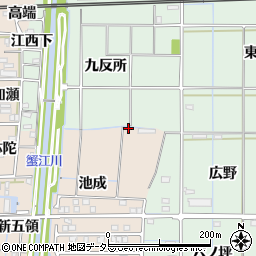 愛知県あま市木田池成115周辺の地図