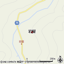 岡山県苫田郡鏡野町岩屋周辺の地図