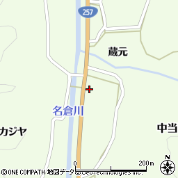 愛知県豊田市中当町宮下周辺の地図