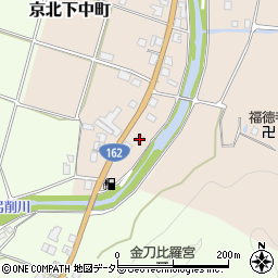 京都府京都市右京区京北下中町下河原周辺の地図