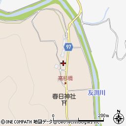 京都府福知山市三和町高杉25周辺の地図