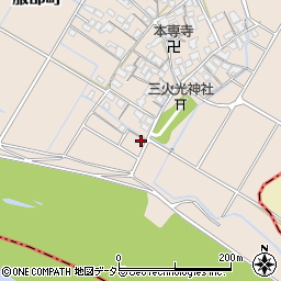 滋賀県彦根市服部町192-4周辺の地図