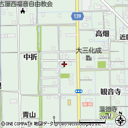 愛知県あま市七宝町沖之島中折159周辺の地図