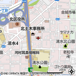 名古屋北年金事務所周辺の地図