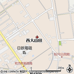 愛知県愛西市町方町西大山田周辺の地図