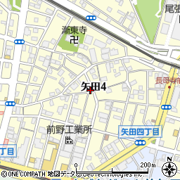 矢田四丁目軒先駐車場B周辺の地図
