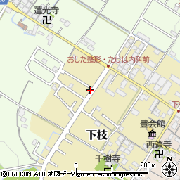 滋賀県犬上郡豊郷町下枝周辺の地図