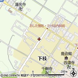 滋賀県豊郷町（犬上郡）下枝周辺の地図