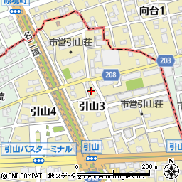 愛知県名古屋市名東区引山3丁目270周辺の地図