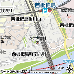愛知県清須市西枇杷島町東六軒周辺の地図