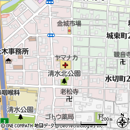 岩田食品清水店周辺の地図