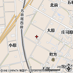 愛知県愛西市町方町大原100周辺の地図