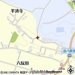 愛知県豊田市迫町半済寺周辺の地図