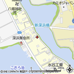 岐阜県海津市海津町深浜周辺の地図